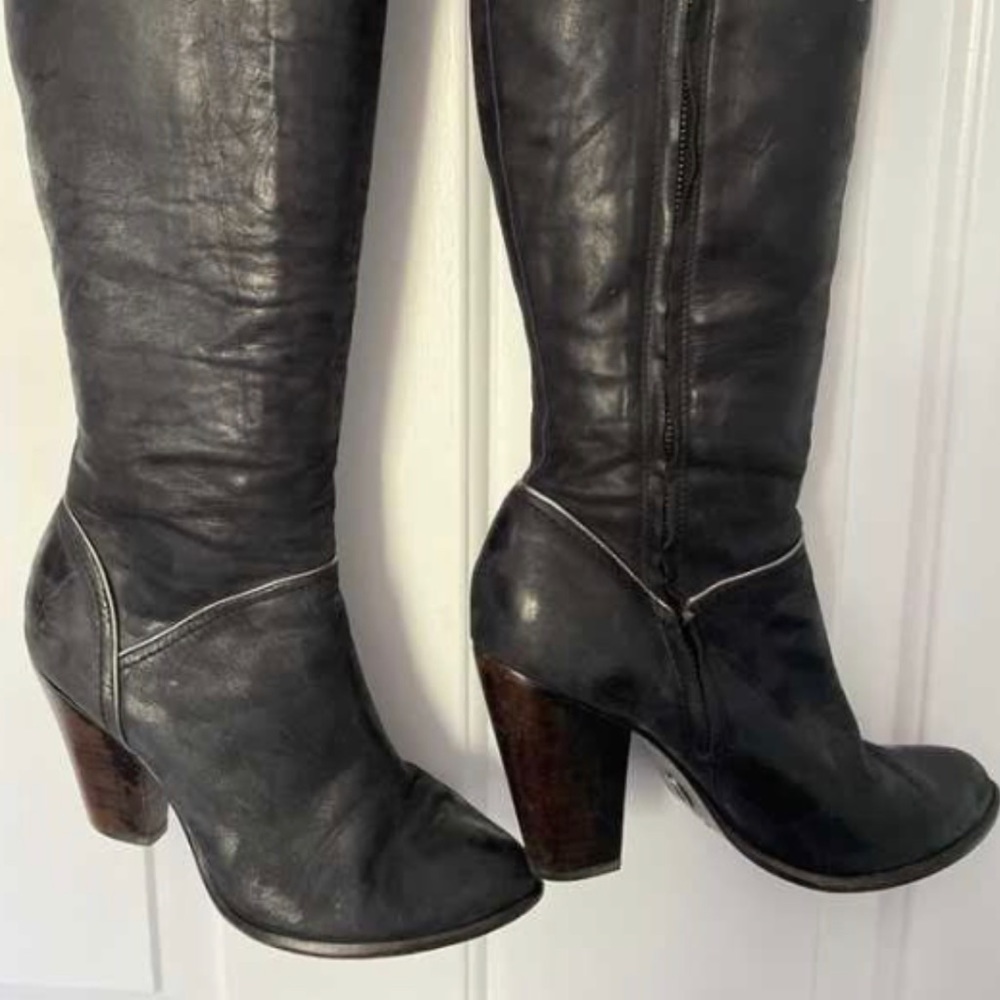 Frye Tall Navy Boot